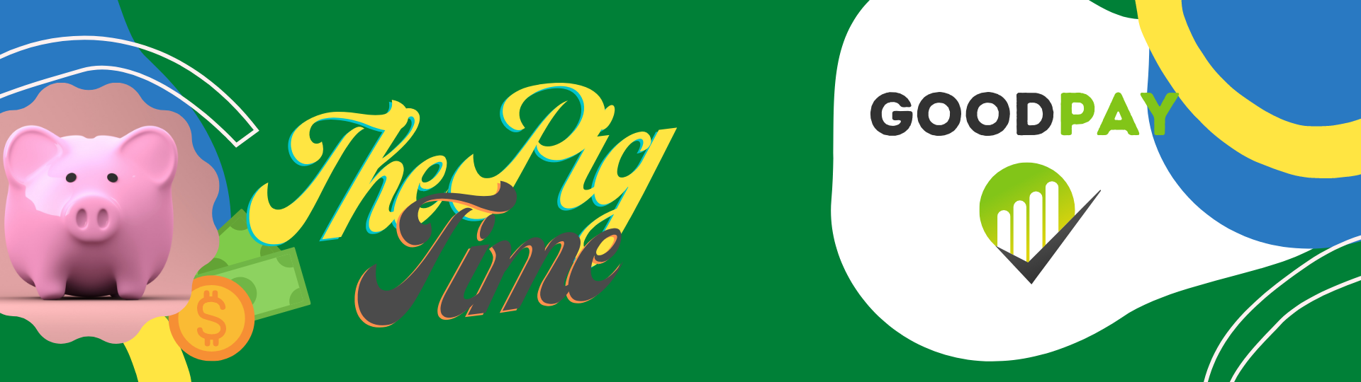 Banner do carousel escrito: The pig time.