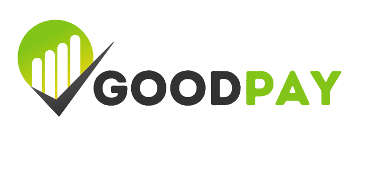 Logo escrito goodpay localizada no footer da página.